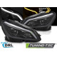 TUNING-TEC fari anteriori (Tube Light, DRL, SEQ) per MERCEDES W204 11-14 (H9), nero