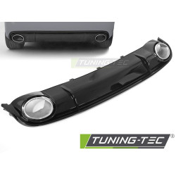 DIFFUSORE SINGOLA USCITA NERO LUCIDO STILE SPORTIVO adatto per AUDI A4 B8 08-11