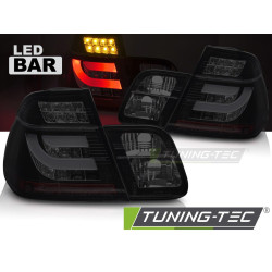 TUNING-TEC fanali posteriori a LED per BMW E46 01-05 Sedan, nero-fumé