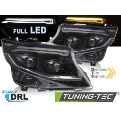 TUNING-TEC fari anteriori a LED (Full LED, DRL, SEQ) per MERCEDES V-CLASS / VITO W447 14-23 (LED, senza omologazione), V2