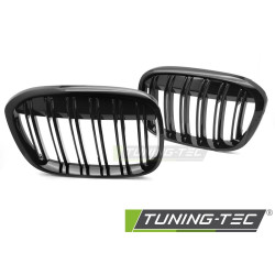 TUNING-TEC griglia (Sport Double Bar) per BMW X1 F48 15-20, nero lucido