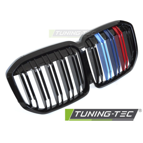 Body kit e accessori visivi TUNING-TEC griglia (Sport M-Look Double Bar) per BMW X7 G07 18-22, nero lucido | race-shop.it
