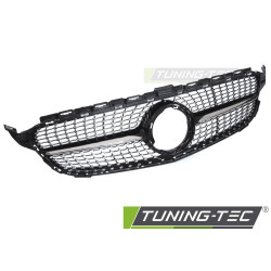 TUNING-TEC griglia (Diamond) per MERCEDES W205 18-21 / S205 18-21 / C205 18-23 / A205 18-23, cromo nero