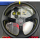 Volanti 3 spoke steering wheel RACES Sole, 350mm, leatherette, 97mm offset, black/yellow | race-shop.it