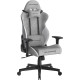 DXRacer GLADIATOR Sedia gaming, tessuto grigio/bianco