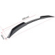 Body kit e accessori visivi RACES spoiler posteriore universale 125cm + LED, nero | race-shop.it