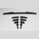 Body kit e accessori visivi RACES spoiler tetto universale, nero | race-shop.it