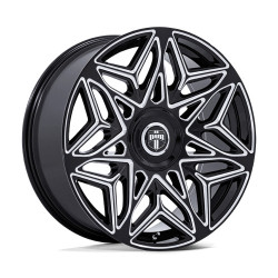 DUB DC274 ANOMALY cerchio 22x9 5x115/5x120 74.1 ET38, Nero lucido