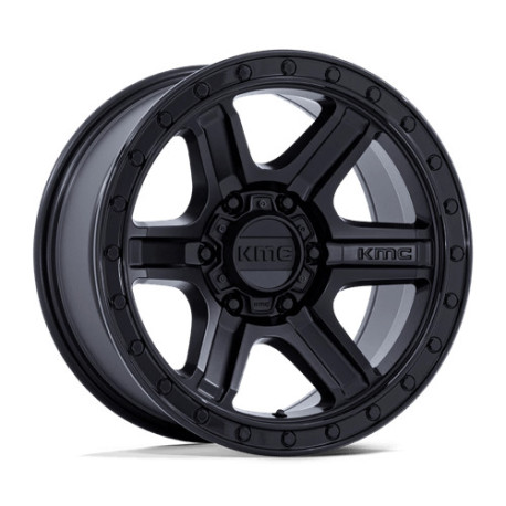 Cerchi in lega KMC KMC KM551 OUTRUN cerchio 17x8.5 6x139.7 106.1 ET-10, Nero opaco | race-shop.it