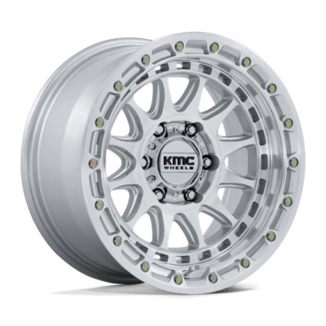 Cerchi in lega KMC KMC KM556 CRUX cerchio 20x10 5x127 71.5 ET-18, Argento lucido | race-shop.it