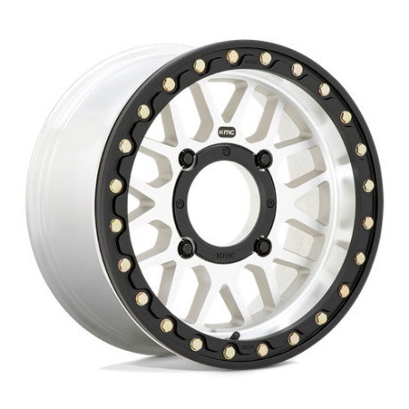 Cerchi in lega KMC KMC Powersports KS235 GRENADE BEADLOCK cerchio 15x6 4x137 112.1 ET38, Argento | race-shop.it