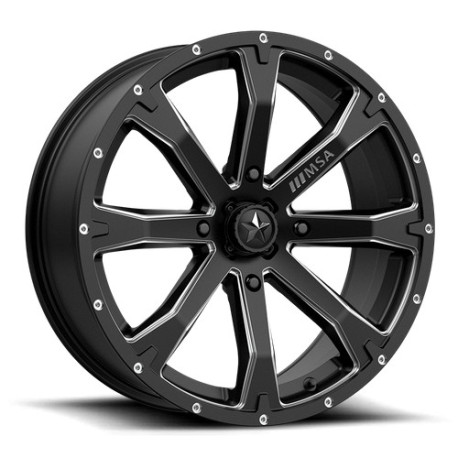 Cerchi in lega MSA MSA Offroad Wheels M42 BOUNTY cerchio 20x7 4x156 132 ET10, Nero satinato | race-shop.it