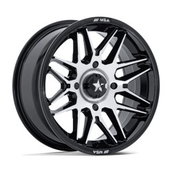 MSA Offroad Wheels M52 RADAR cerchio 15x7 5x114.3 72.56 ET10, Nero lucido