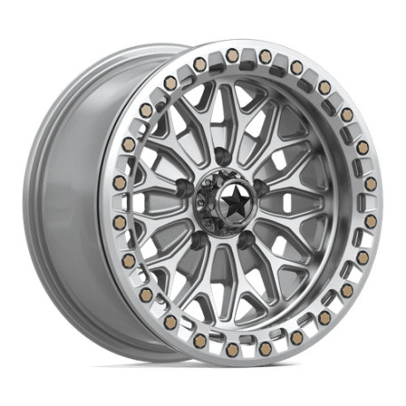 Cerchi in lega MSA MSA Offroad Wheels MA53 BOLO BEADLOCK cerchio 15x7 5x114.3 72.56 ET10, Argento lucido | race-shop.it