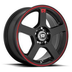 Motegi MR116 FS5 cerchio 15x6.5 4x108/4x114.3 72.56 ET40, Nero opaco