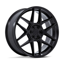 Niche NC281 RISE cerchio 24x10 5x130 84.1 ET20, Nero lucido