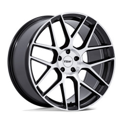 TSW TW002 LASARTHE cerchio 22x10.5 5x120 74.1 ET38, Nero lucido