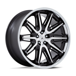 Asanti Black ABL-47 IMPERATOR cerchio 22x10.5 5x120 72.56 ET38, Nero lucido