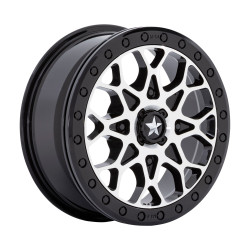MSA Offroad Wheels M48 PORTAL BEADLOCK cerchio 15x6 4x110 86 ET38, Nero lucido
