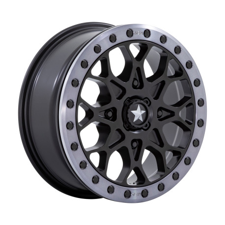 Cerchi in lega MSA MSA Offroad Wheels M48 PORTAL BEADLOCK cerchio 15x6 4x110 86 ET38, Nero satinato | race-shop.it
