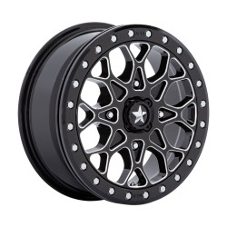 MSA Offroad Wheels M48 PORTAL BEADLOCK cerchio 15x6 4x137 96 ET38, Nero lucido