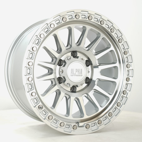 Cerchi in lega Alpha Offroad Alpha Offroad Combat wheel 17X9 6X139 106,1 ET15, Silver | race-shop.it