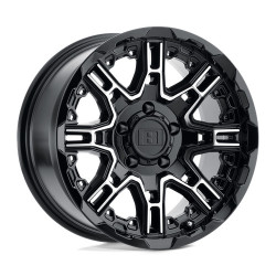Level 8 SLINGSHOT cerchio 16x8.5 6x135 87.1 ET10, Nero lucido