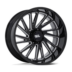 Moto Metal MO811 COMBAT cerchio 22x10 6x135 87.1 ET-18, Nero lucido