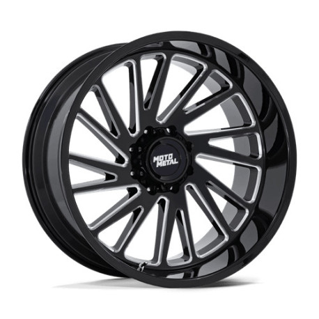 Cerchi in lega Moto Metal Moto Metal MO811 COMBAT cerchio 24x12 8x180 124.2 ET-44, Nero lucido | race-shop.it