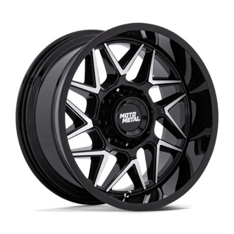 Cerchi in lega Moto Metal Moto Metal MO812 TURBINE cerchio 20x9 8x180 124.2 ET20, Nero lucido | race-shop.it