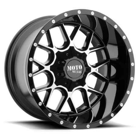 Cerchi in lega Moto Metal Moto Metal MO986 SIEGE cerchio 20x10 5x127/5x139.7 78.1 ET-18, Nero lucido | race-shop.it