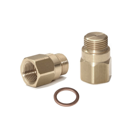 New Lambda (o2) Probe spacer adapter (emulator) straight, galvanised steel, 2 mm bore | race-shop.it