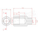 Adattatori e le sonde lambda Distanziale adattatore per sonda lambda (o2) (emulatore) diritto, ottone, 3 mm foro | race-shop.it