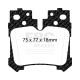 Freni EBC EBC Pastiglie posteriori Redstuff Ceramic DP31812C | race-shop.it