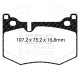 Freni EBC EBC Pastiglie posteriori Redstuff Ceramic DP32261C | race-shop.it