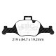 Freni EBC EBC Pastiglie anteriori Redstuff Ceramic DP32289C | race-shop.it