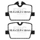 Freni EBC EBC Pastiglie posteriori Redstuff Ceramic DP32405C | race-shop.it