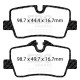 Freni EBC EBC Pastiglie posteriori Redstuff Ceramic DP32414C | race-shop.it