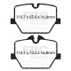 Freni EBC EBC Pastiglie posteriori Redstuff Ceramic DP32415C | race-shop.it