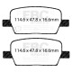 Freni EBC EBC Pastiglie posteriori Yellowstuff Street + Track DP43064R | race-shop.it