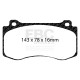 Freni EBC EBC Pastiglie freno Bluestuff NDX Trackday + Race DP51764NDX | race-shop.it