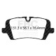 Freni EBC EBC Pastiglie posteriori Bluestuff NDX Trackday + Race DP52161NDX | race-shop.it