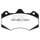 Freni EBC EBC Pastiglie anteriori/posteriori Racing SR11 Sintered DP8042.17SR11 | race-shop.it