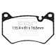 Freni EBC EBC Pastiglie anteriori Ultimax OEM di ricambio DPX2436 | race-shop.it