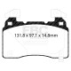 Freni EBC Kit anteriore EBC P2DK021B - Dischi Swept Groove + pastiglie freno Bluestuff | race-shop.it