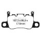 Freni EBC Kit posteriore EBC P2DK042B - Dischi Swept Groove + pastiglie freno Bluestuff | race-shop.it