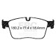 Freni EBC Kit anteriore EBC PD01KF1722 - Dischi Premium OE + pastiglie freno Greenstuff | race-shop.it