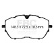 Freni EBC Kit anteriore EBC PD01KF1726 - Dischi Premium OE + pastiglie freno Greenstuff | race-shop.it