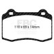 Freni EBC Kit posteriore EBC PD01KR812 - Dischi Premium OE + pastiglie freno Greenstuff | race-shop.it