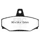 Freni EBC Kit posteriore EBC PD01KR929 - Dischi Premium OE + pastiglie freno Greenstuff | race-shop.it
